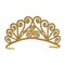 Beistle Pack of 6 Elegant Gold Glitter Encrusted Metal Princess Tiara Costume Accessories